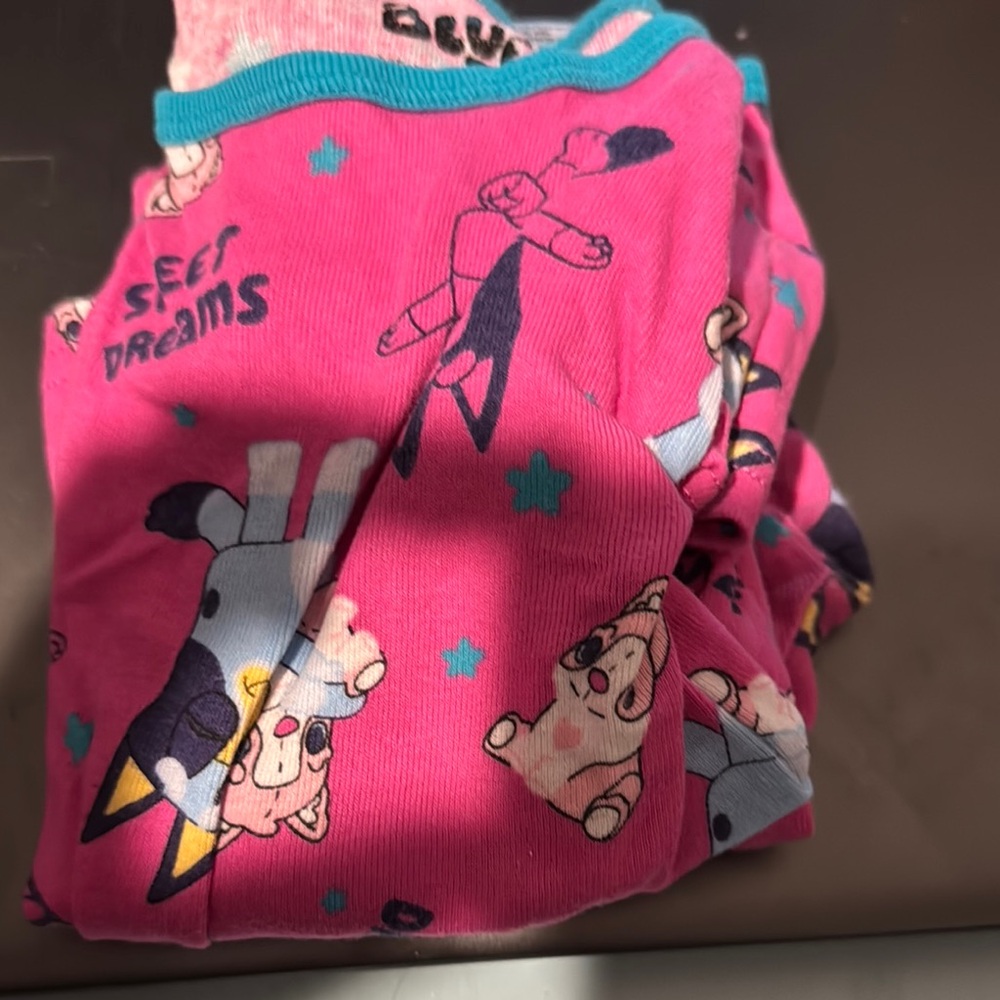 Disney Bluey Pink Pajama Set for Kids